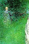 Carl Larsson i hagtornshacken china oil painting artist
